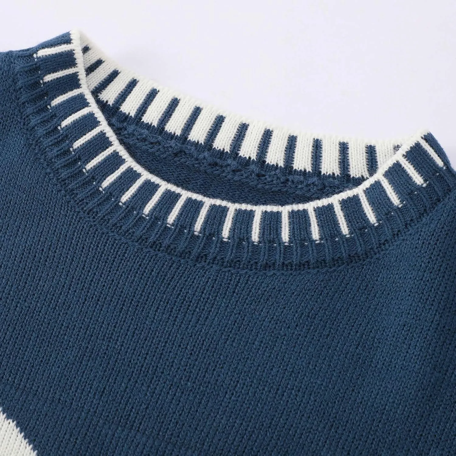 2024 Women's Bow Knitted Sweater Round Neck Long Sleeve Pullover Knitwear Long Sleeve Turtleneck Casual Pullover