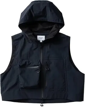 BAIMORE Men's Utility Hooded Zip Up Outdoor Work Fishing Travel Photo Vest Jacket with Pockets