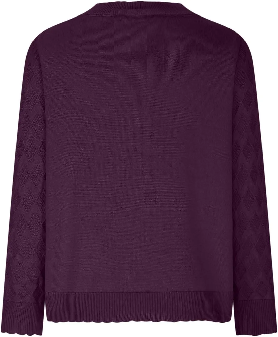 Cable Knit Sweater Women V Neck Button up Solid Color Long Sleeve Fall Sweaters Preppy Casual Oversized Cardigans