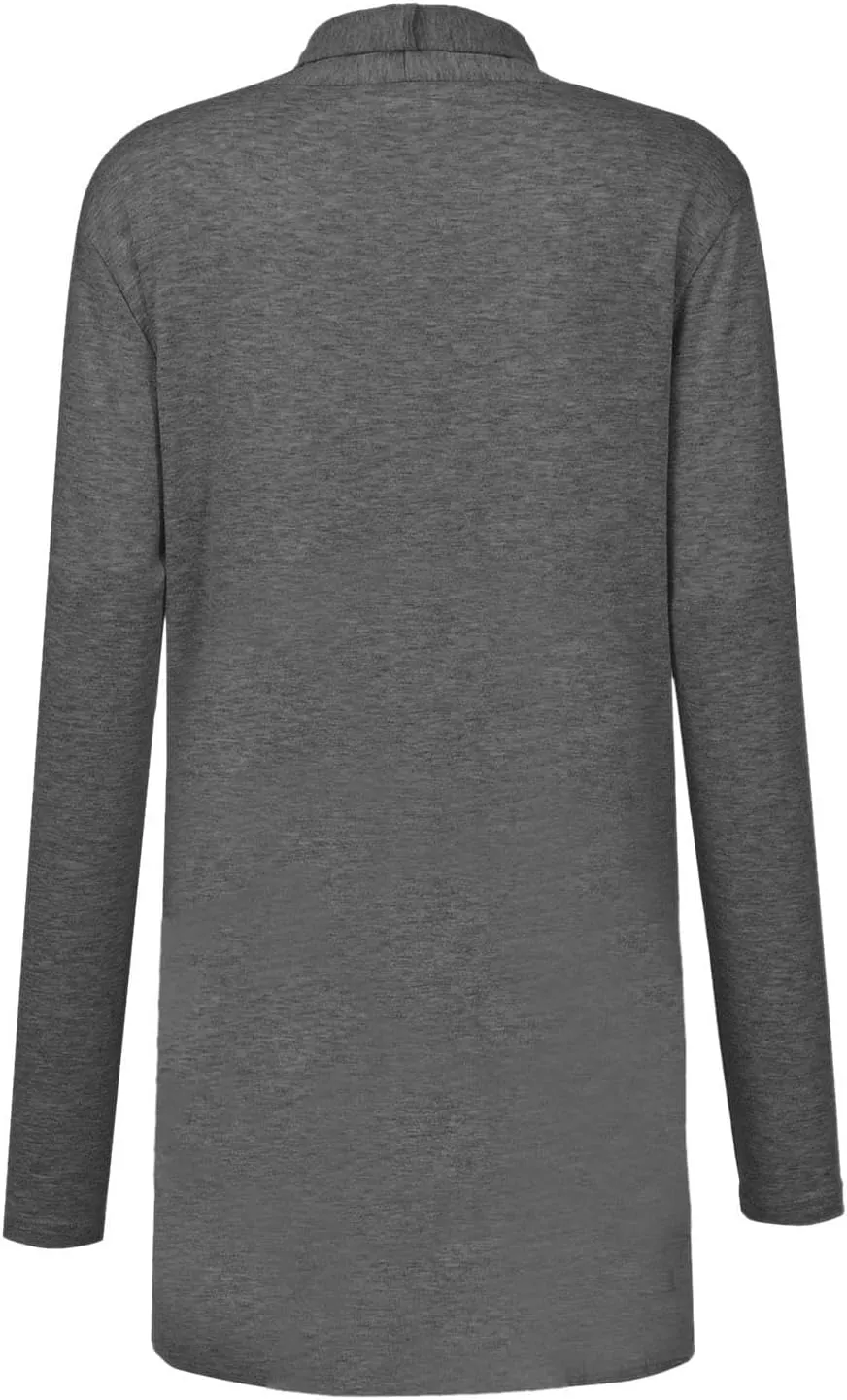 Cardigan Sweaters for Women, Casual Long Sleeve Open Front Solid Lightweight Cardigan Spring Oversized Soft Jackets
