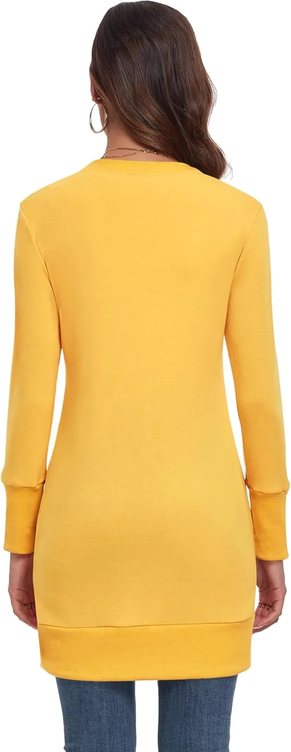 Cardigan Sweaters for Women Open Front Snap Button Knit Ribbed Cardigans Outfits