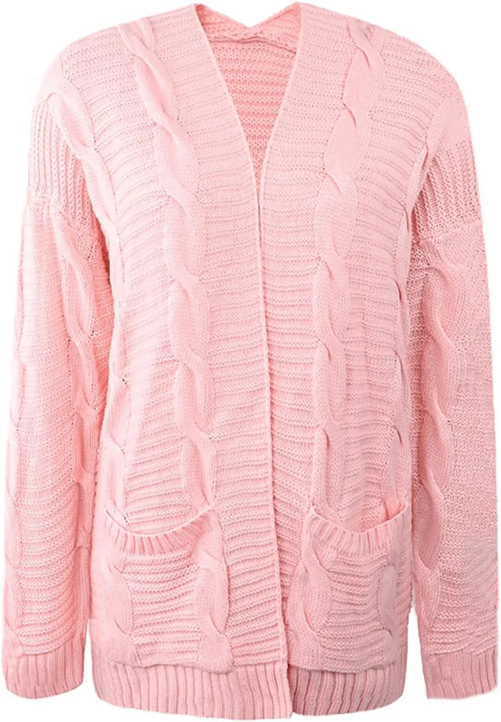 Cardigan Sweaters for Women Trendy Cable Knit Sweater Fall Clothes 2024 Long Sleeve Jackets Outerwear with Pockets