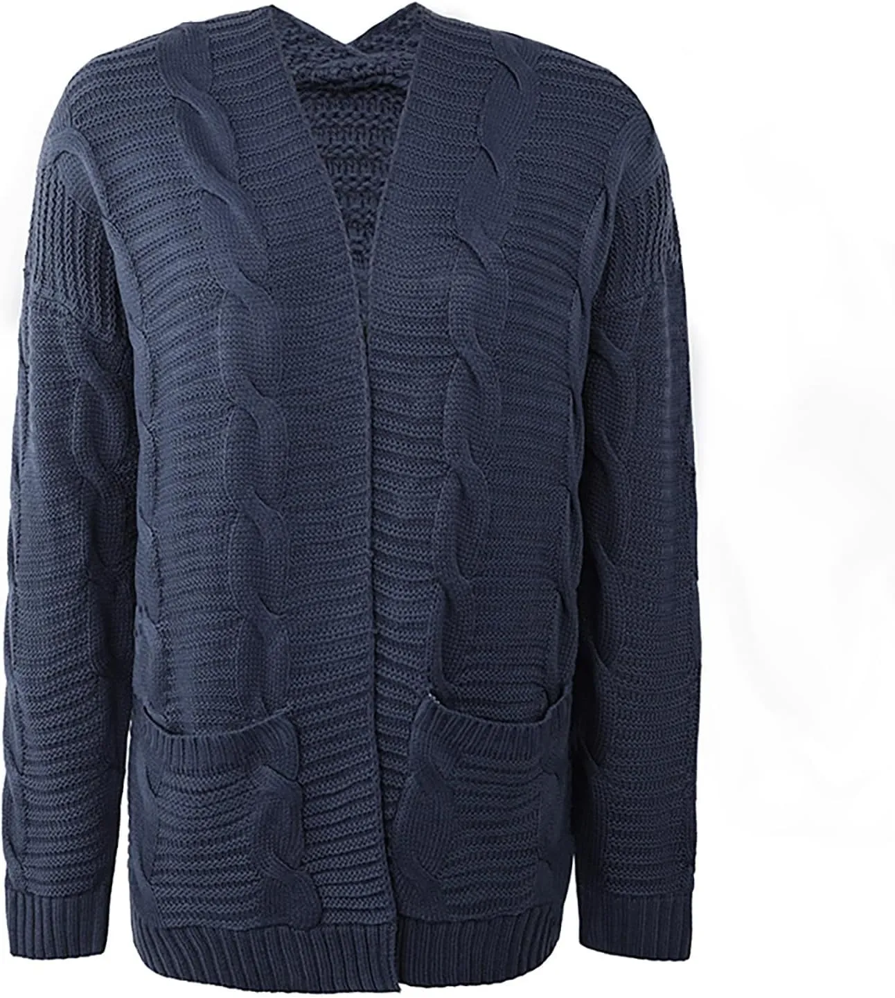 Cardigan Sweaters for Women Trendy Cable Knit Sweater Fall Clothes 2024 Long Sleeve Jackets Outerwear with Pockets