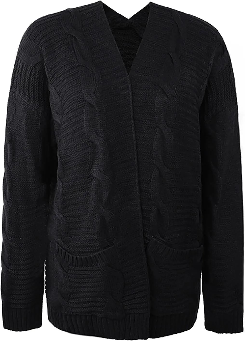 Cardigan Sweaters for Women Trendy Cable Knit Sweater Fall Clothes 2024 Long Sleeve Jackets Outerwear with Pockets