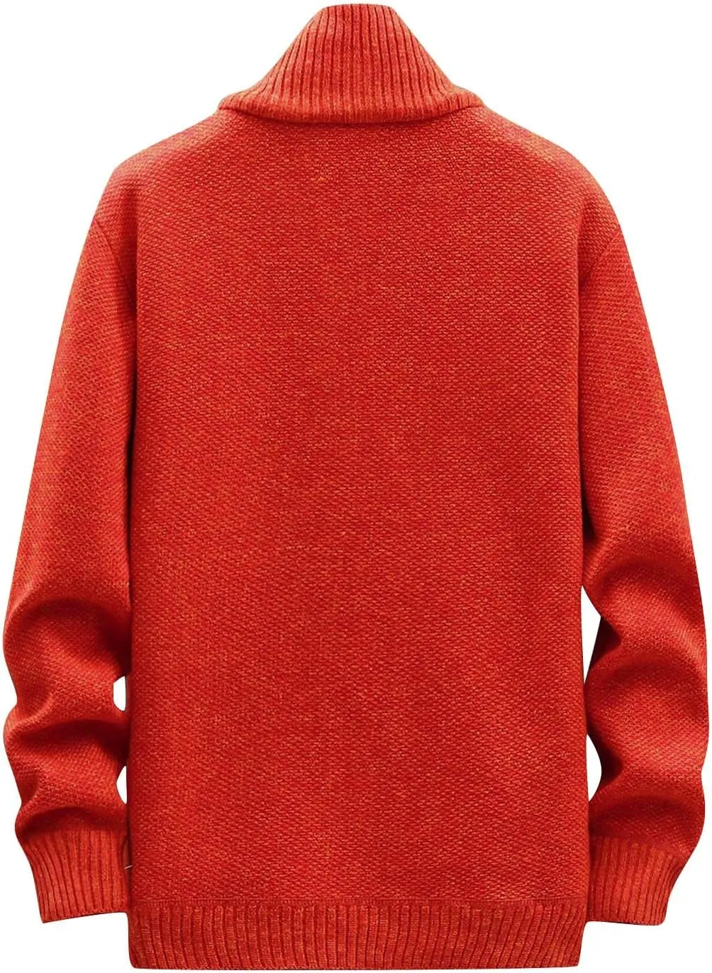 Casual Sweaters Cardigan Knitted Long Sleeve Jacket Full Zip Fleece Winter Warm Coat Outdoor Work Dress, XL-4XL