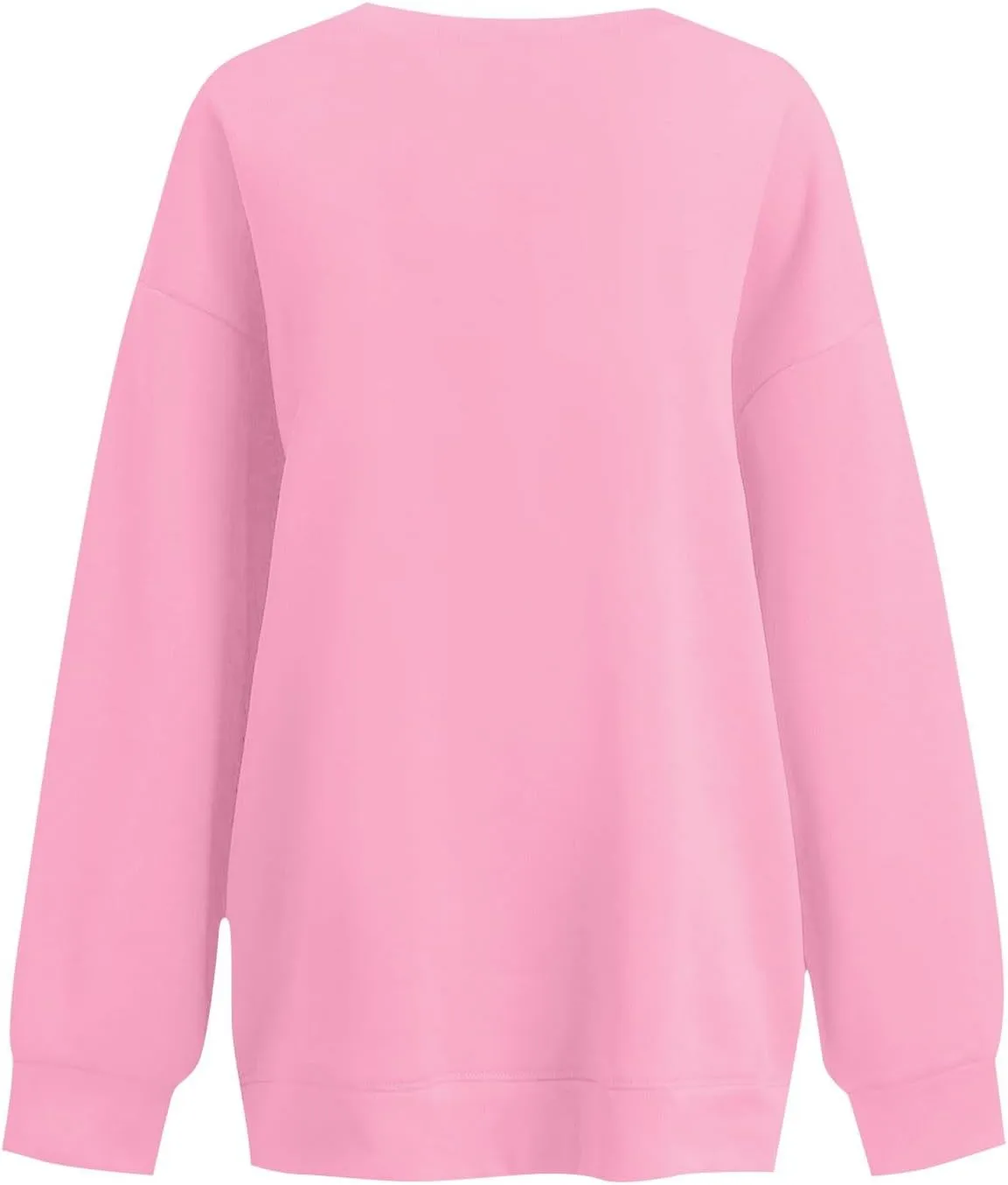 Crewneck Sweatshirts Women Soft Comfy Oversized Sweatshirt Drop Shoulder Long Sleeve Loose Fit Pullover Tops