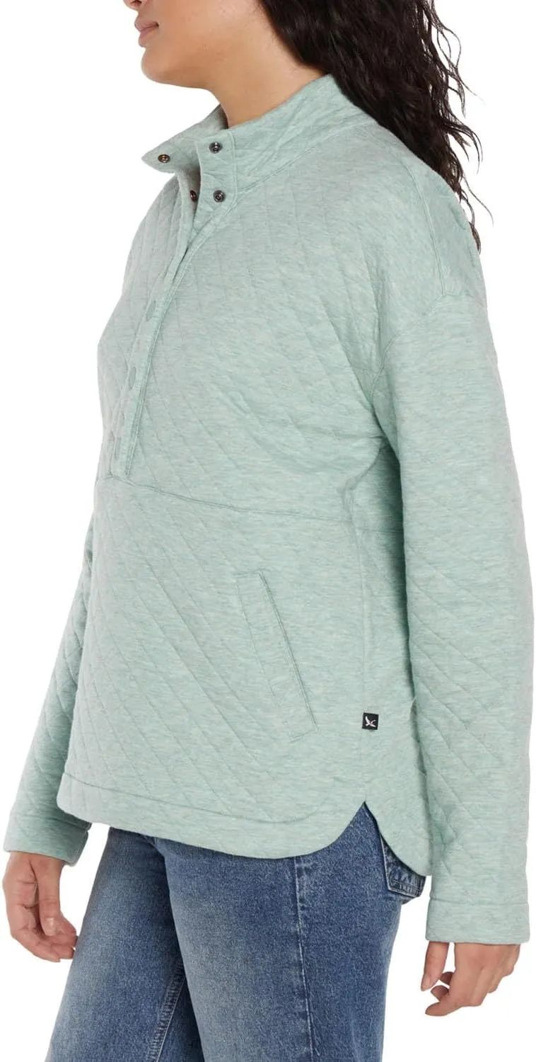 Eddie Bauer Women's Quilted Pullover, Womens Sweatshirts for Winter, Ladies Sweater and Pullover