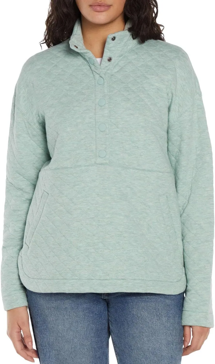 Eddie Bauer Women's Quilted Pullover, Womens Sweatshirts for Winter, Ladies Sweater and Pullover