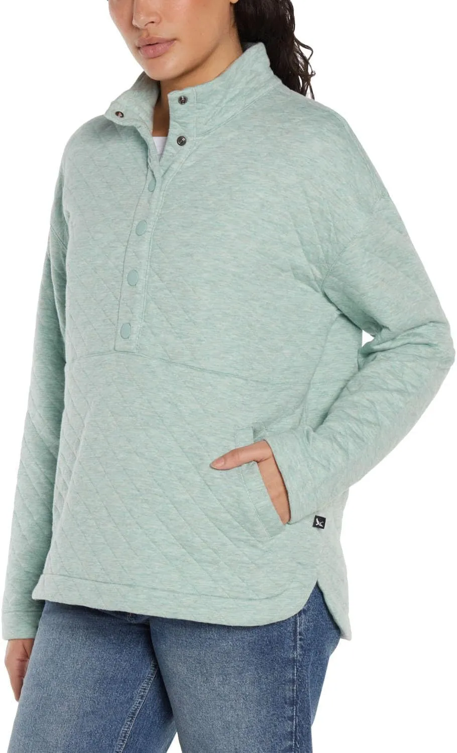 Eddie Bauer Women's Quilted Pullover, Womens Sweatshirts for Winter, Ladies Sweater and Pullover
