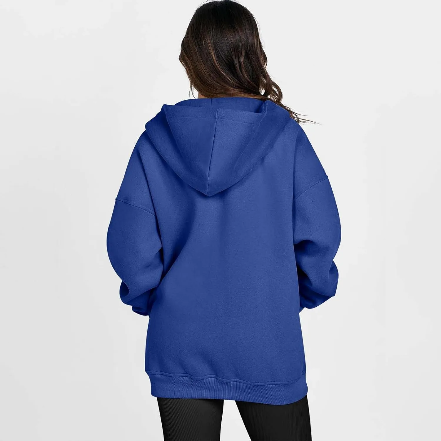 Fall Sweatshirts for Women Full Zip Up Hoodies Oversized Sweatshirt Y2K Clothing Casual Classic Jacket with Pockets