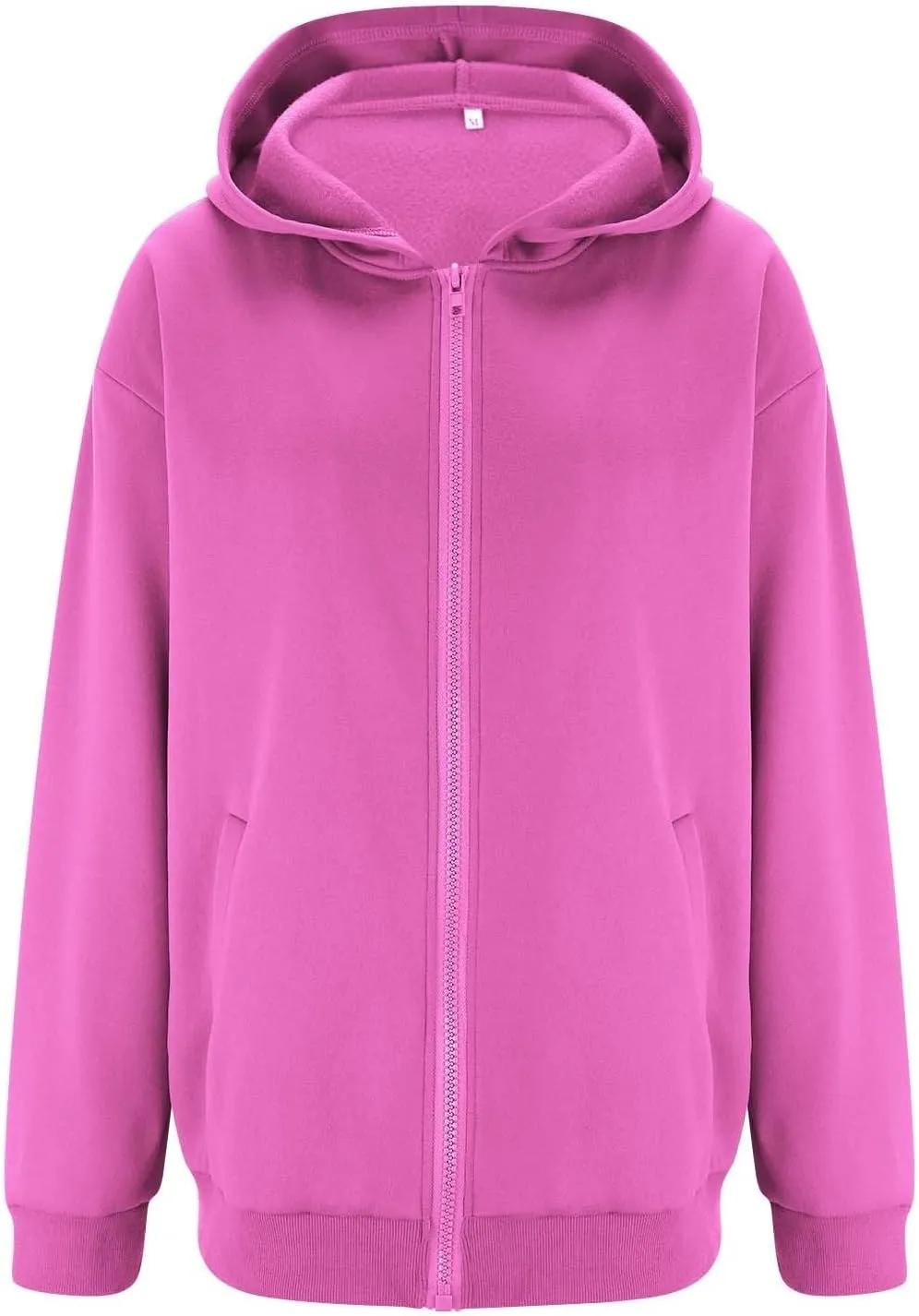 Fall Sweatshirts for Women Full Zip Up Hoodies Oversized Sweatshirt Y2K Clothing Casual Classic Jacket with Pockets