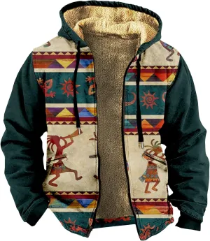 Gentle Loose Novelty Sweatshirts Long Sleeve Zipper Hooded Relaxed Coat Outerwear Jackets for Men