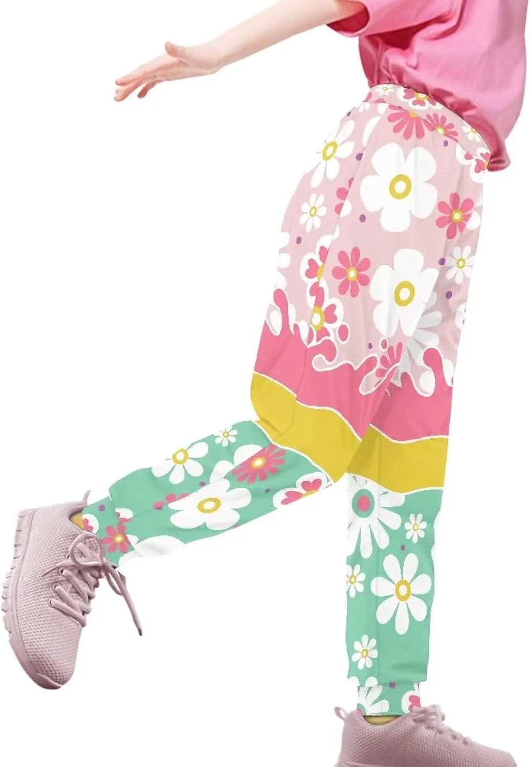 Girls' Sweatpants Active Yoga Pants Super Soft Athletic Performance Jogger Pants Size 4-15