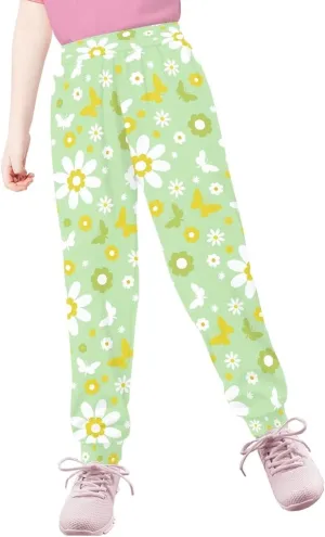 Girls' Sweatpants Active Yoga Pants Super Soft Athletic Performance Jogger Pants Size 4-15