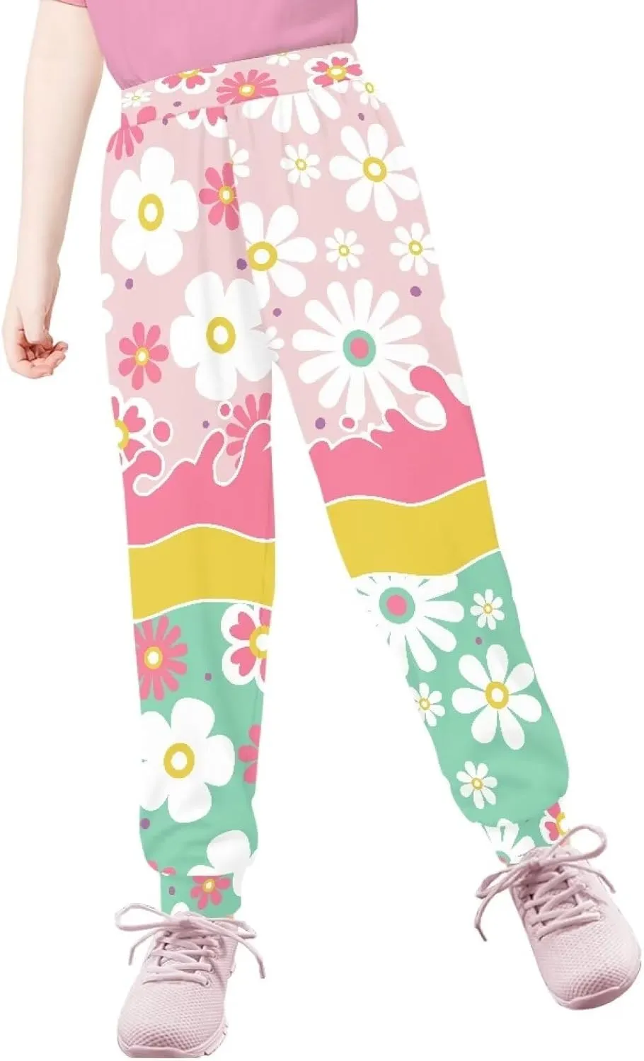 Girls' Sweatpants Active Yoga Pants Super Soft Athletic Performance Jogger Pants Size 4-15
