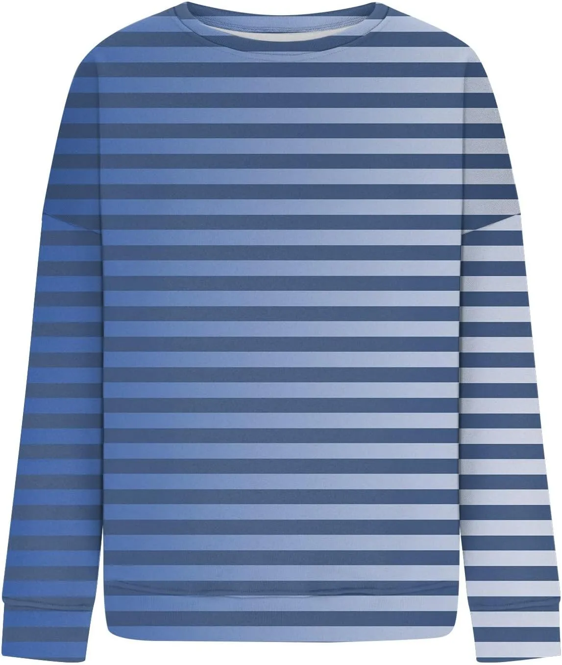 GOFULY Crew Neck Oversized Sweatshirt For Girls Long Sleeve Fall Tops Crop Striped Color Block Sweatshirts Winter Pullover