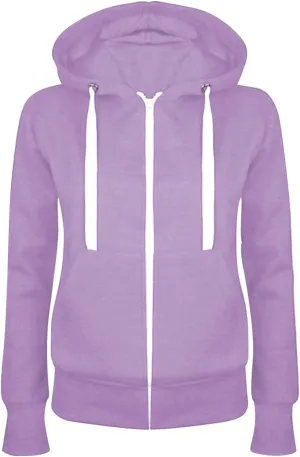 Hoodie Jackets For Women Solid Color Lightweight Drawstring Sweatshirt With Pocket 2024 Fall Casual Thin Coat