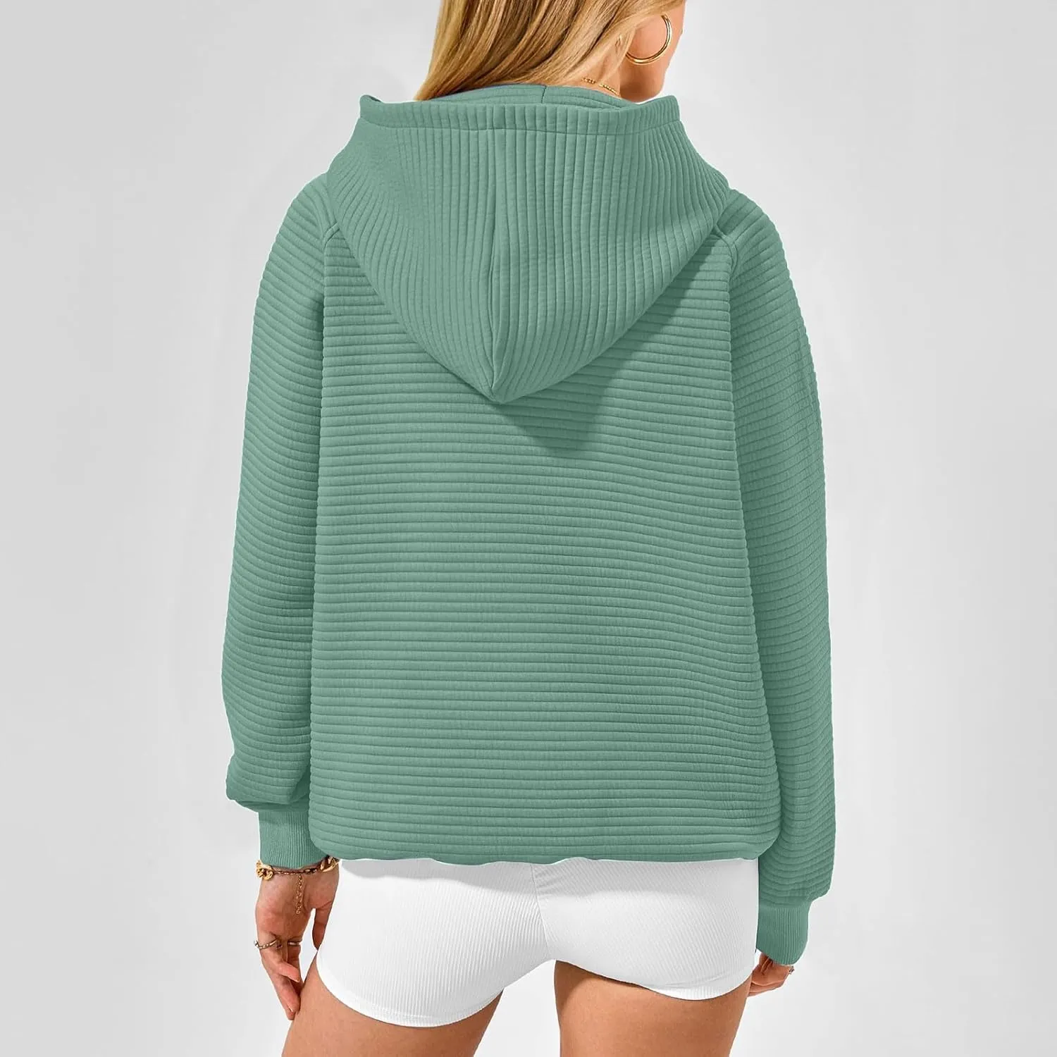 Hoodies for Women Long Sleeve Striped Cotton Sweatshirt 2024 Fall Fashion Soft Casual Pullover Tops With Pocket