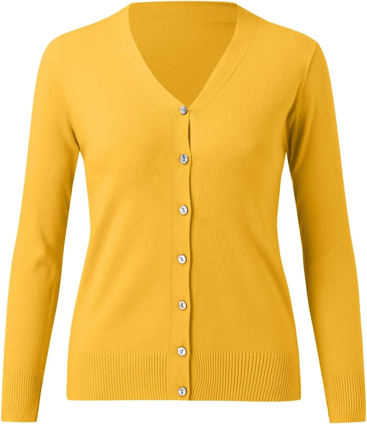 iLH Cardigan Sweaters for Women Lightweight Open Front Cropped Cardigans 2024 Fall Knit Outwear Button Down Casual Coat