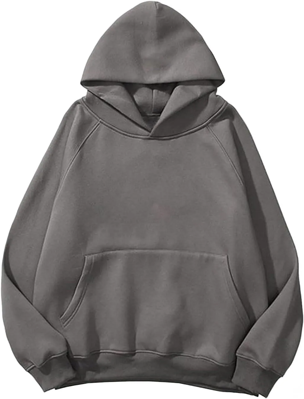 iLH Womens Classic Hoodies Drop Shoulder Kangaroo Pocket Pullover Hooded Sweatshirts For Women Fall Outdoor Leisure Hoodies
