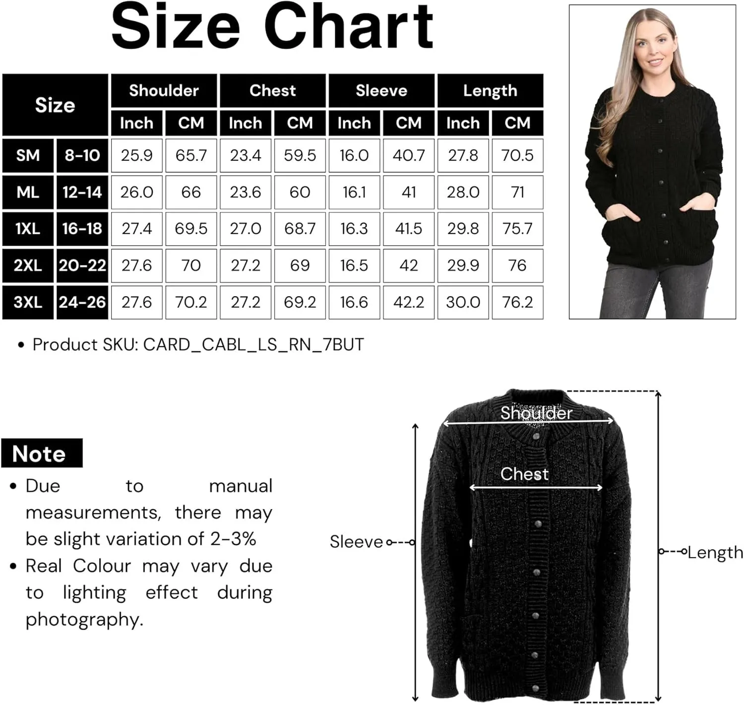 Janisramone Cable Knit Sweater Women, Crew Neck Cable Knit Cardigan, Long Sleeve Cardigan for Women, Button up Cardigan