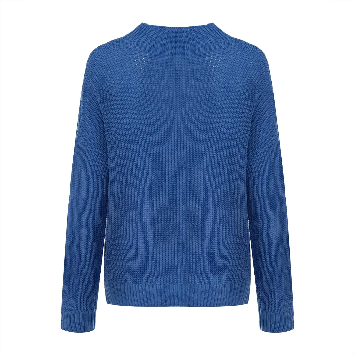 JEGULV Turtleneck Sweaters for Woman Dressy Casual Long Sleeve Cable Knit Pullover Tops Sweaters Loose Soft Jumper Sweaters