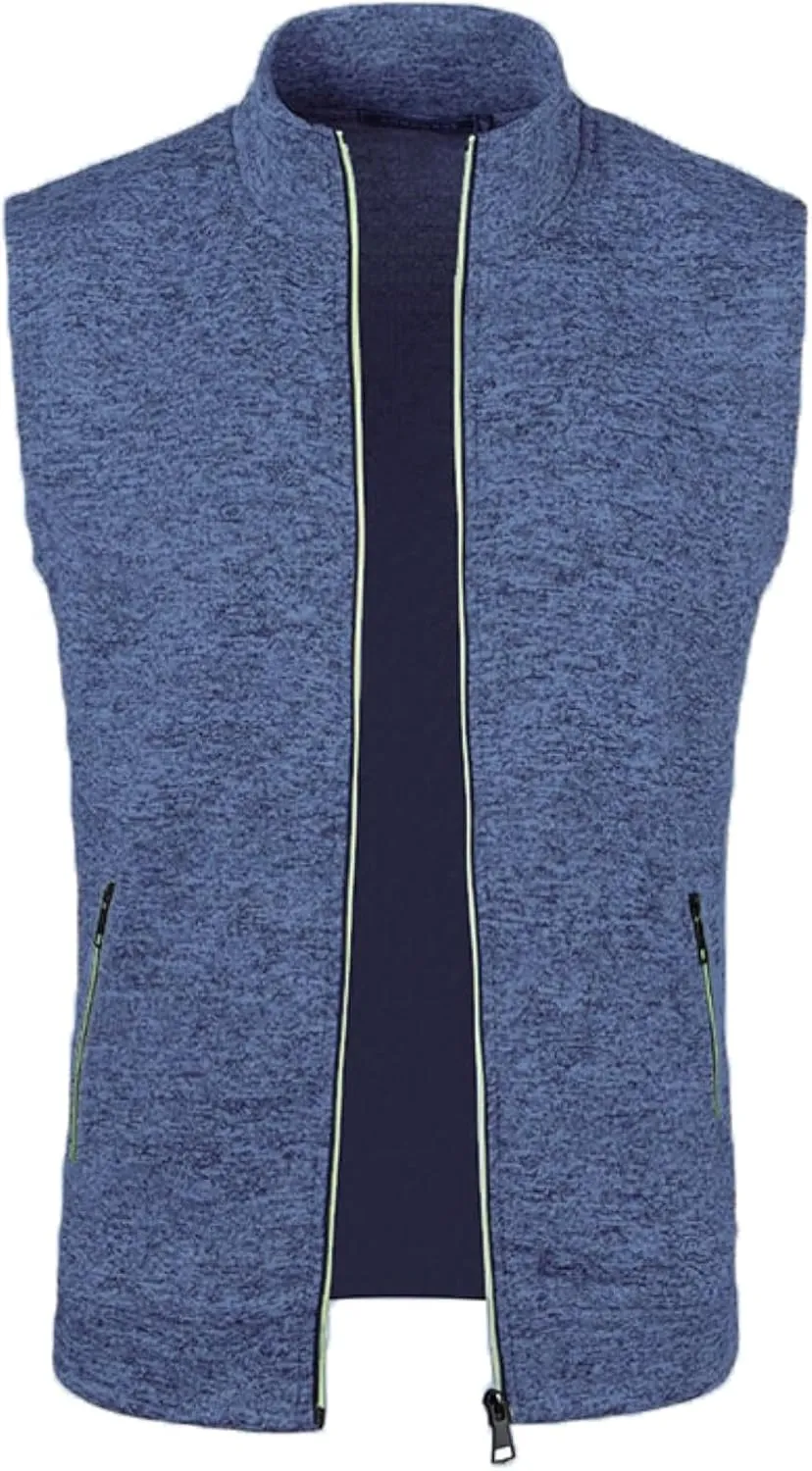 Knitted Cardigans for Men Cable Knit Full Zip Up Cardigan Sweater Solid Regular Fit Knit Blazer Jacket with Pockets