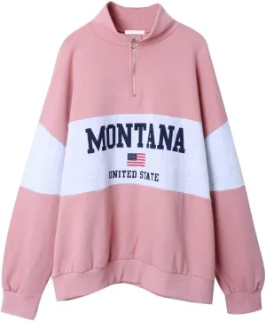LALAON Womens Sweatshirts Half Zip Cropped Pullover Fleece Quarter Zipper Hoodies Fashion Outfits Clothes korean fashion