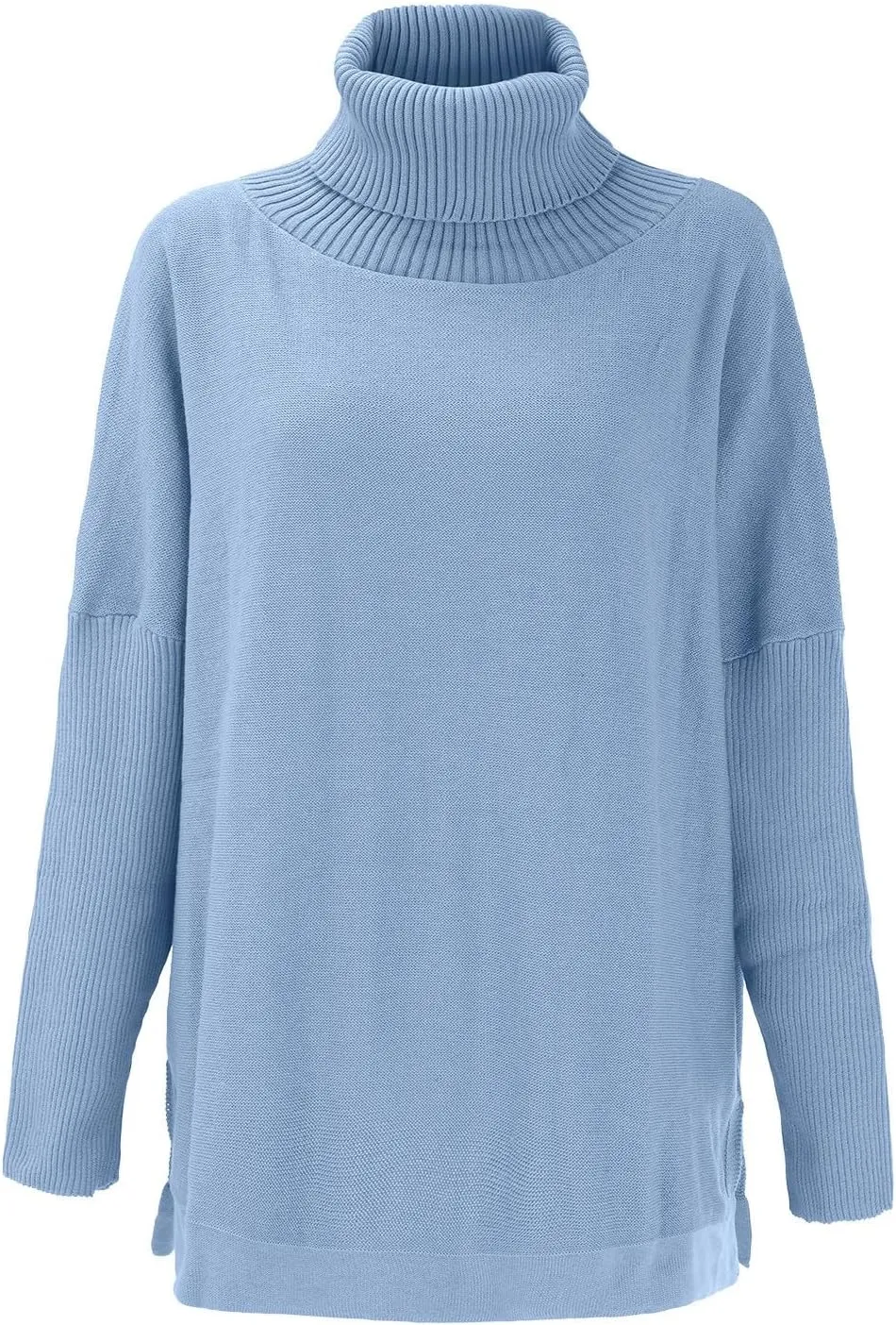 LCMTWX Women's Oversized Sweaters 2023 Long Sleeve Turtleneck Sweater Casual Long Sleeve Crewneck Fashion Fall Clothes