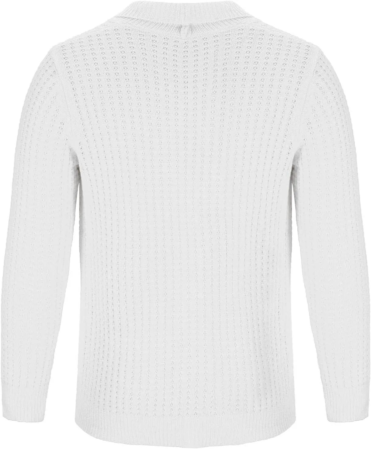 Lightweight Sweaters for Men Eyelet Sweater Casual Knit Sweaters Big and Tall Cardigan Slim Fit Button Down Sweaters