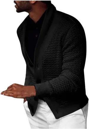 Lightweight Sweaters for Men Eyelet Sweater Casual Knit Sweaters Big and Tall Cardigan Slim Fit Button Down Sweaters