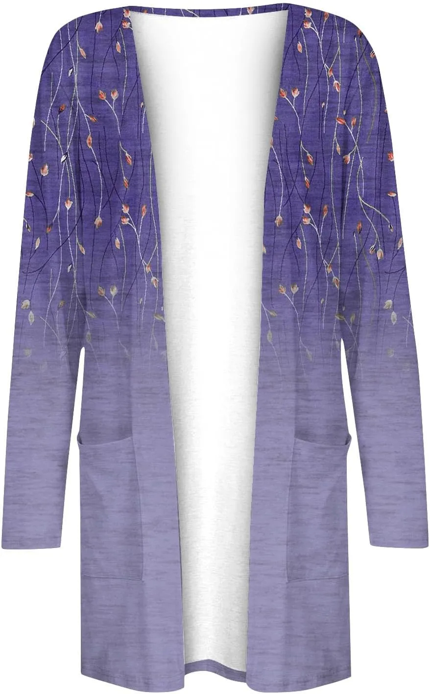 Long Cardigan Sweaters for Women, Soft Open Front Womens Oversized Cardigan Casual Long Sleeve Jacket with Pocket