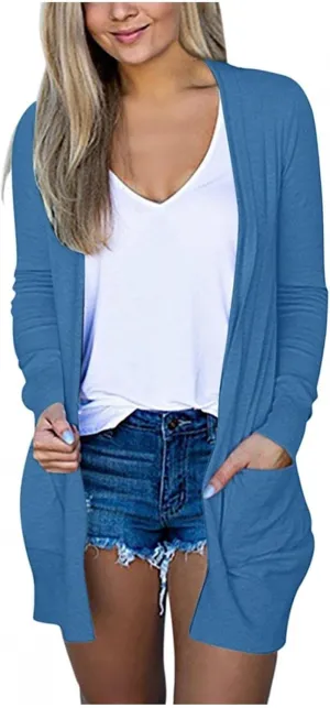 Long Cardigans for Women Fashion Plus Size Fall Sweaters for Women Casual Lightweight Cardigan for Women with Pockets