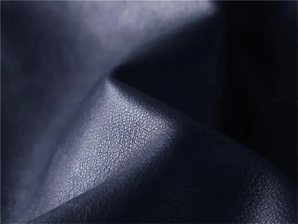 Men Winter Vintage Leather Jacket Casual Biker Windbreaker Fleece Motorcycle Pu Leather Coats