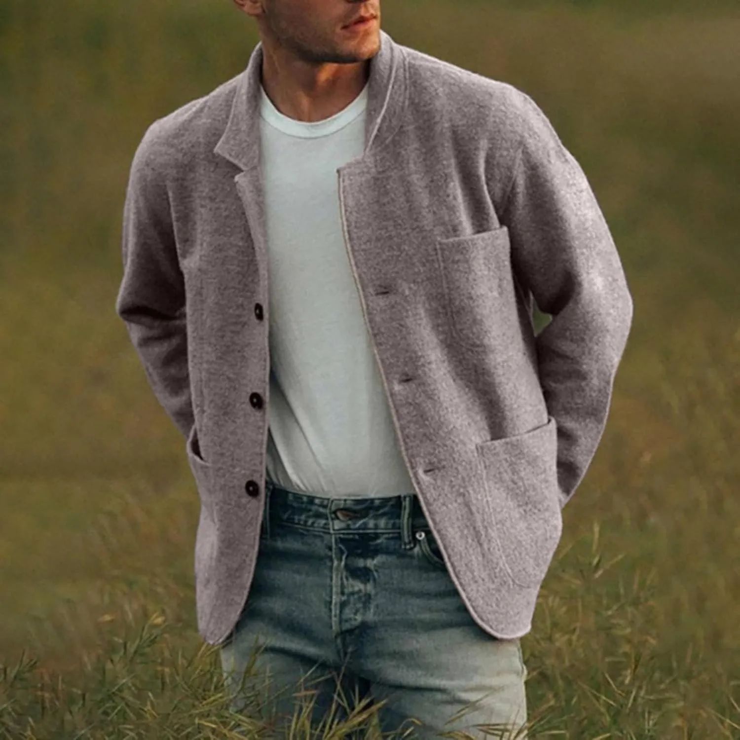 Mens 2023 Cardigans Long Sleeve Cardigan Sweaters Button Down Cable Knitted Sweaters Lightweight Fall Winter Outdoor