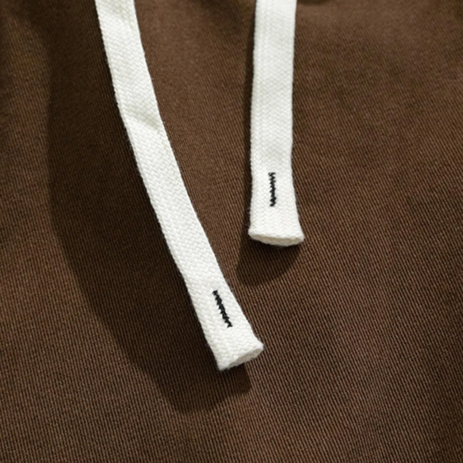 Men's Casual Cotton Pants Relaxed Fit Elastic Waist Drawstring Chino Pants Loose Fit Wide Leg Straight Trousers with Pockets