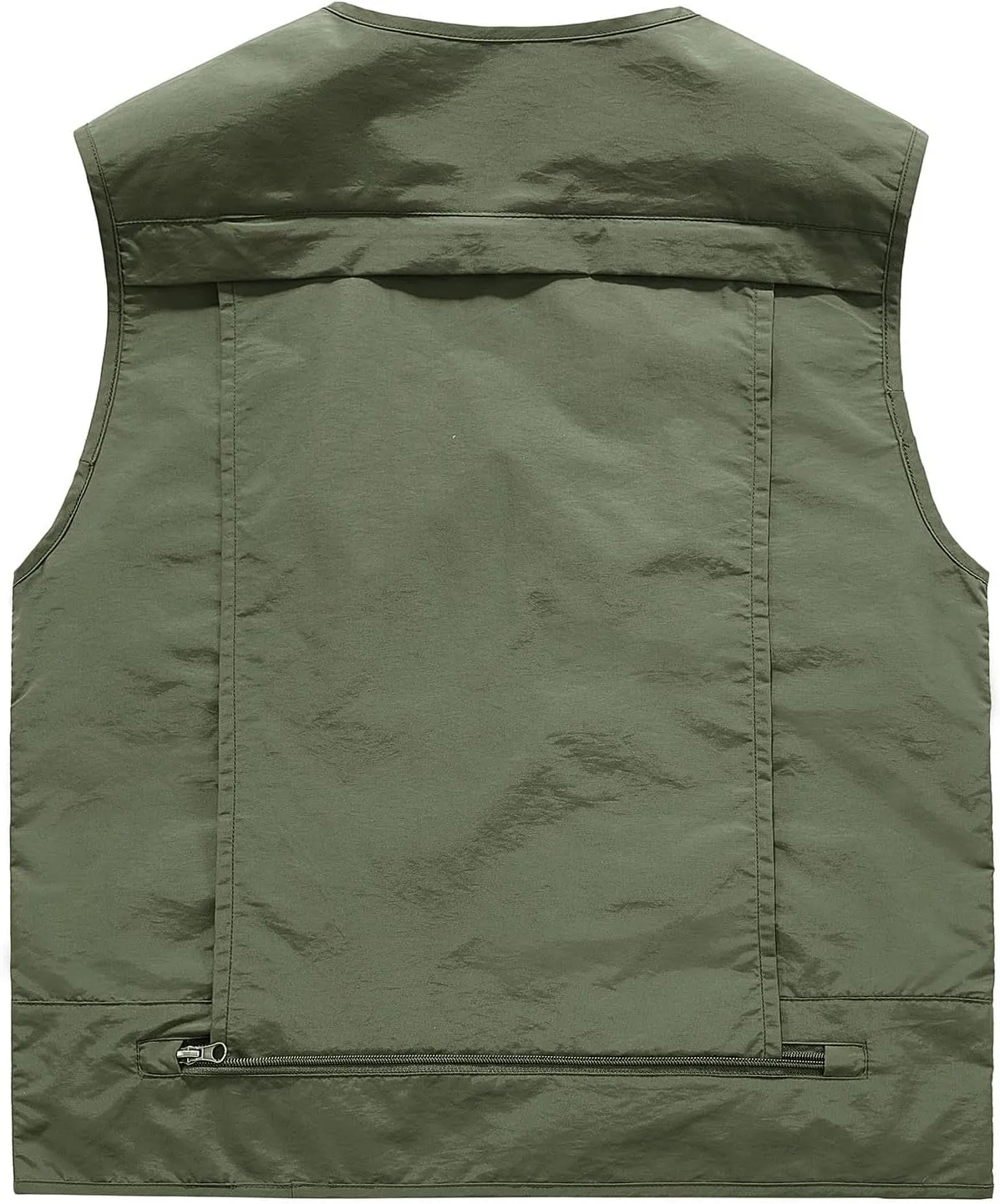 Men's Casual Lightweight Outdoor Vest Fishing Work Utility Safari Travel Photo Cargo Vest Jacket with Multi Pockets