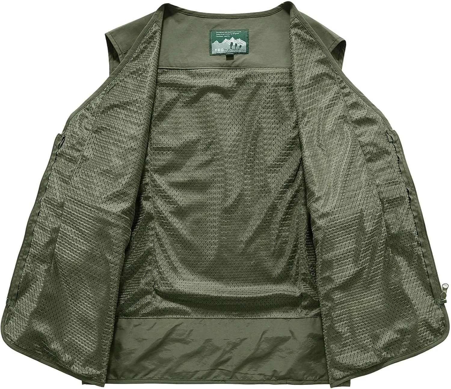 Men's Casual Lightweight Outdoor Vest Fishing Work Utility Safari Travel Photo Cargo Vest Jacket with Multi Pockets
