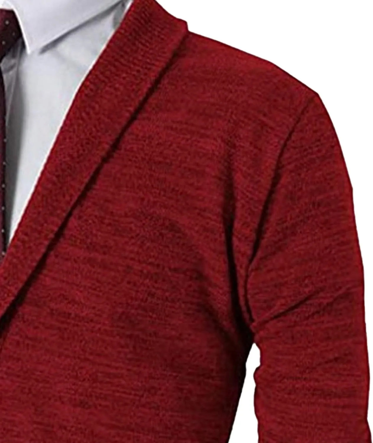 Mens Casual Open Front Long Sleeve Button up V-Neck Knitted Sweaters Causal Slim Fit Cardigans Pocket