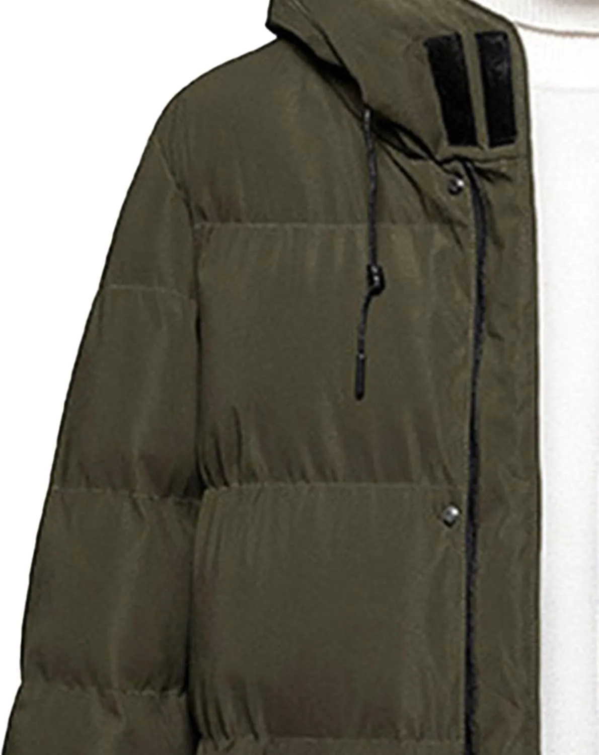 Men'S Classic Windproof Hooded Long Winter Warm Puffer Down Coat Thicken Cotton Puffer Jacket Coat Hooded