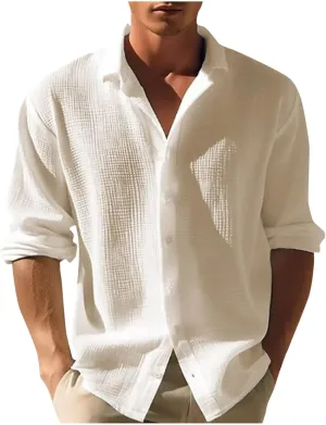 Mens Fall Sweaters Cardigans Long Sleeve Sweaters for Men Lightweight Lapel Casual Button down Knit Sweaters Shirts
