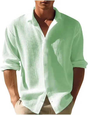 Mens Fall Sweaters Cardigans Long Sleeve Sweaters for Men Lightweight Lapel Casual Button down Knit Sweaters Shirts