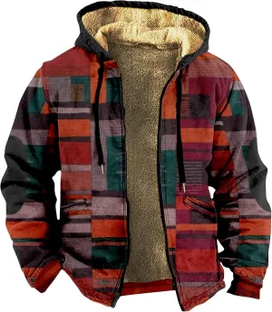 Men's Fashion Sweatshirts Coats Long Sleeve Zipper Hooded Relaxed Coat Hiking Travel for Men