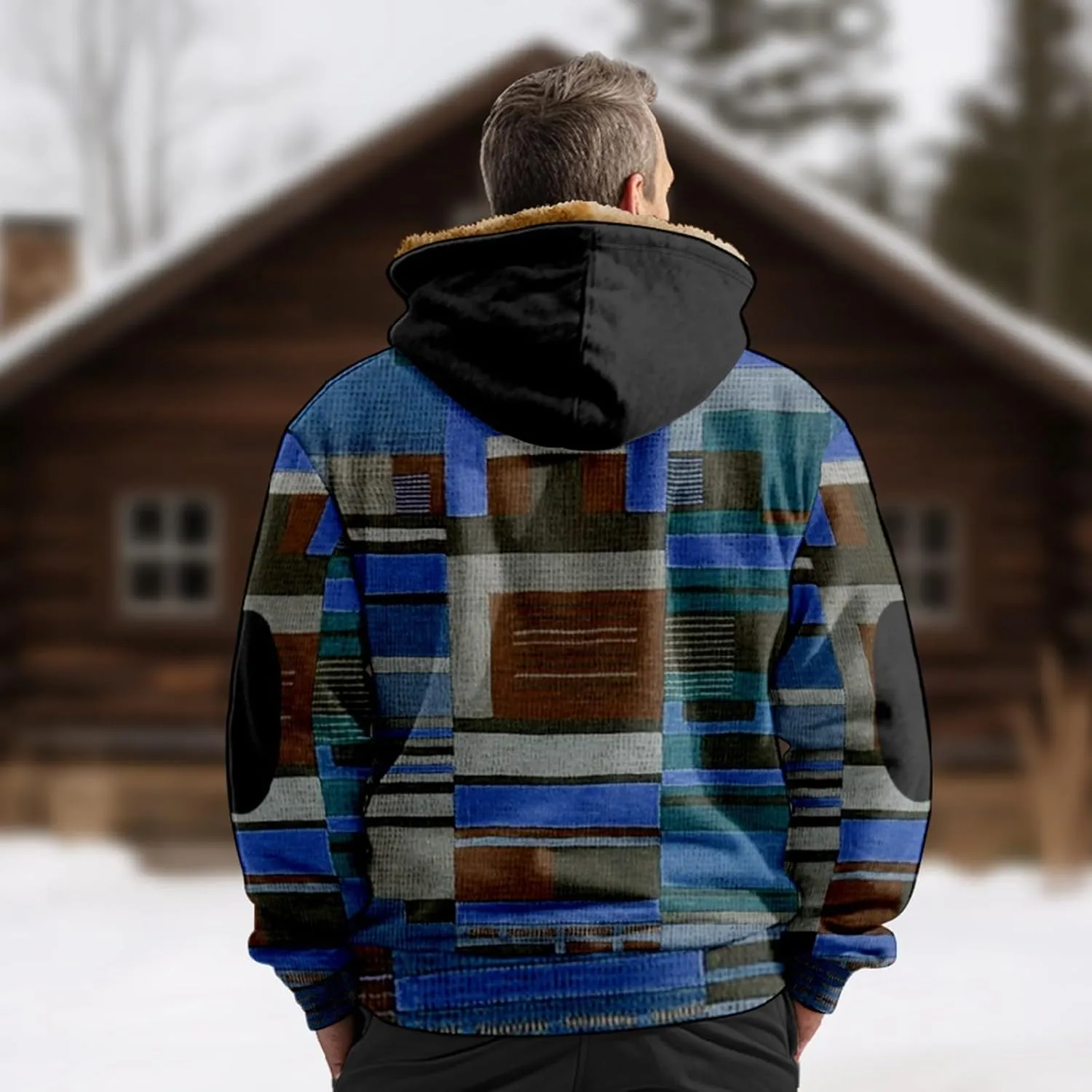 Men's Fashion Sweatshirts Coats Long Sleeve Zipper Hooded Relaxed Coat Hiking Travel for Men
