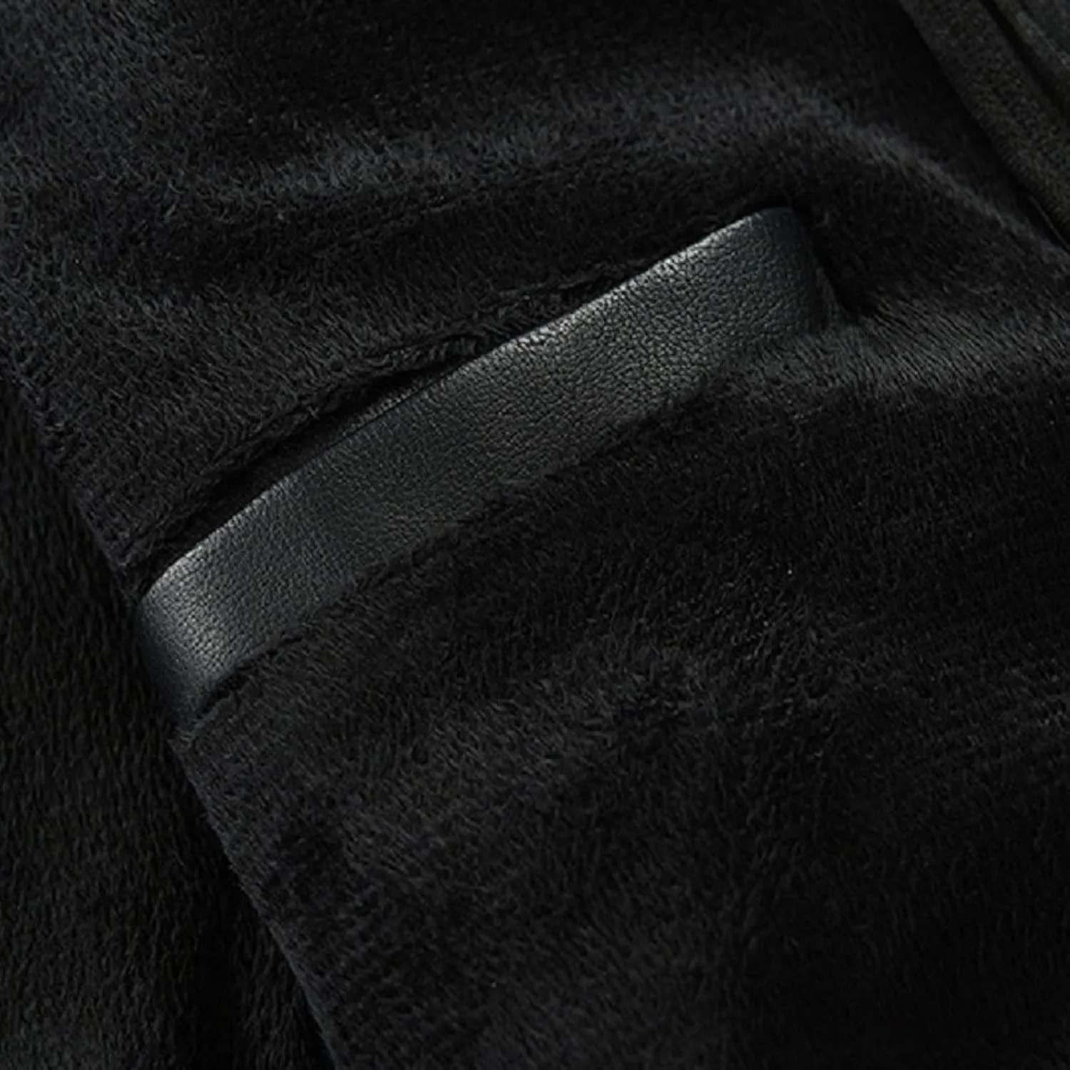 Men's Hooded Leather Coats Fall Winter Motorcycle PU Leather Jackets with Hood, Casual Stylish Zip Up Outerwear