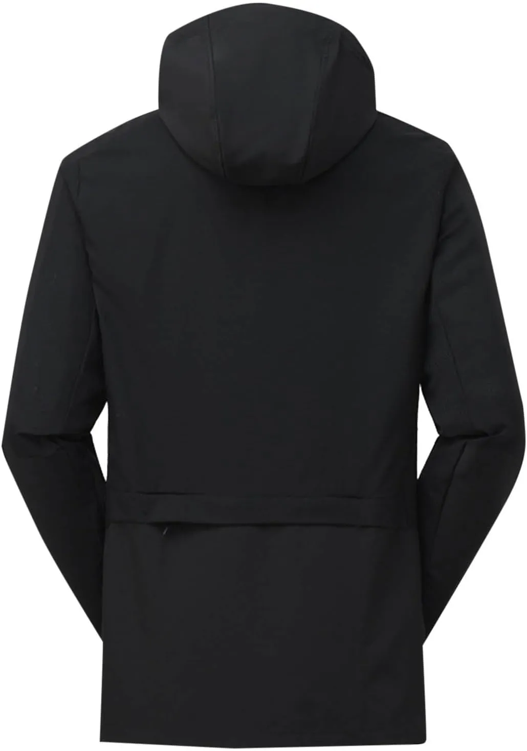 Men's Jackets Lightweight Fashion Long Sleeve Solid Color Zipper Hooded Jacket Classic Breathable Outdoor Jacket