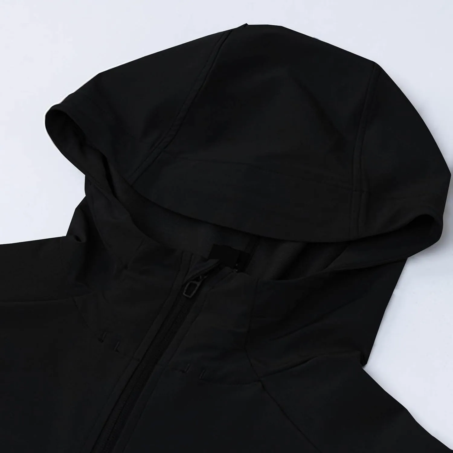Men's Jackets Lightweight Fashion Long Sleeve Solid Color Zipper Hooded Jacket Classic Breathable Outdoor Jacket