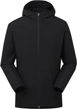 Men's Jackets Lightweight Fashion Long Sleeve Solid Color Zipper Hooded Jacket Classic Breathable Outdoor Jacket
