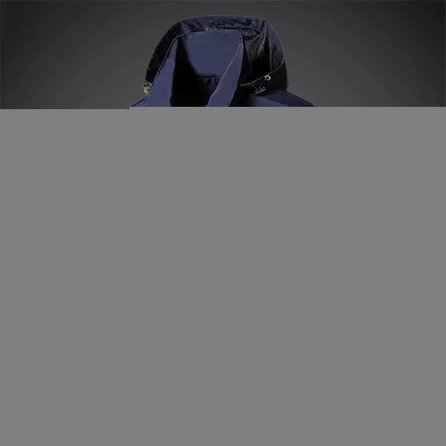 Men's Lightweight Jacket Hooded Outdoor Hiking Windbreaker Jackets Casual Hoodies with Zip Pockets for Big Tall Men