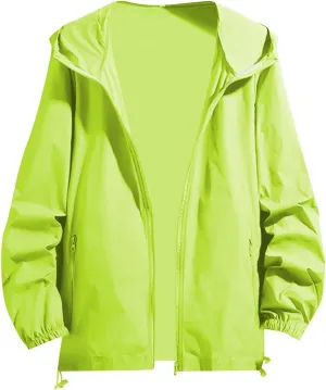 Mens Lightweight Zipper Jackets Outdoor Fishing Full Zip Long Sleeve Hoodie Breathable Casual Jackets Zipper Pockets